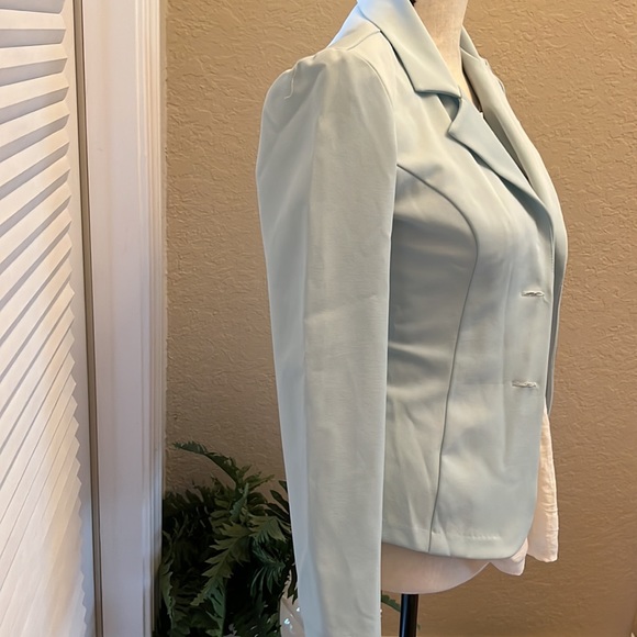 Sold elsewhere A.BYER LIGHT BLUE LADY JACKET  size S used made in Mexico - Picture 3 of 8